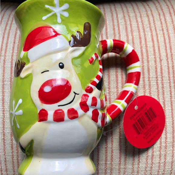 Christmas Rudolph The Red Nose Reindeer Ceramic Mug - Picture 1 of 5